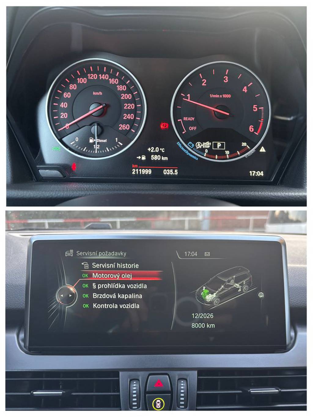 BMW 218 218d-110KW/2017/1MAJ-AT-SERVIS