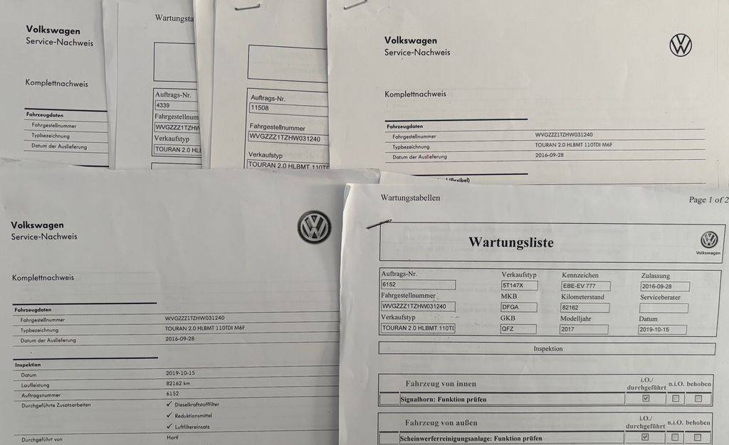Volkswagen Touran 2.0TDi/2017/7MÍST.MAN6.110KW-Z